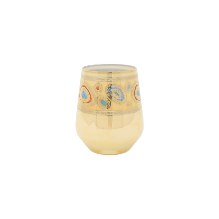 Regalia Cream Stemless Wine Glass by VIETRI