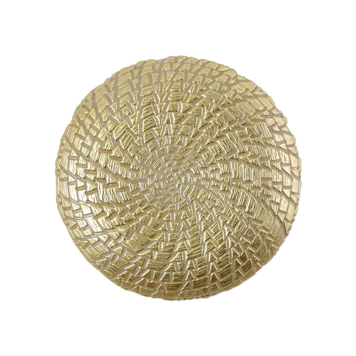 Rufolo Glass Gold Crocodile Salad Plate by VIETRI