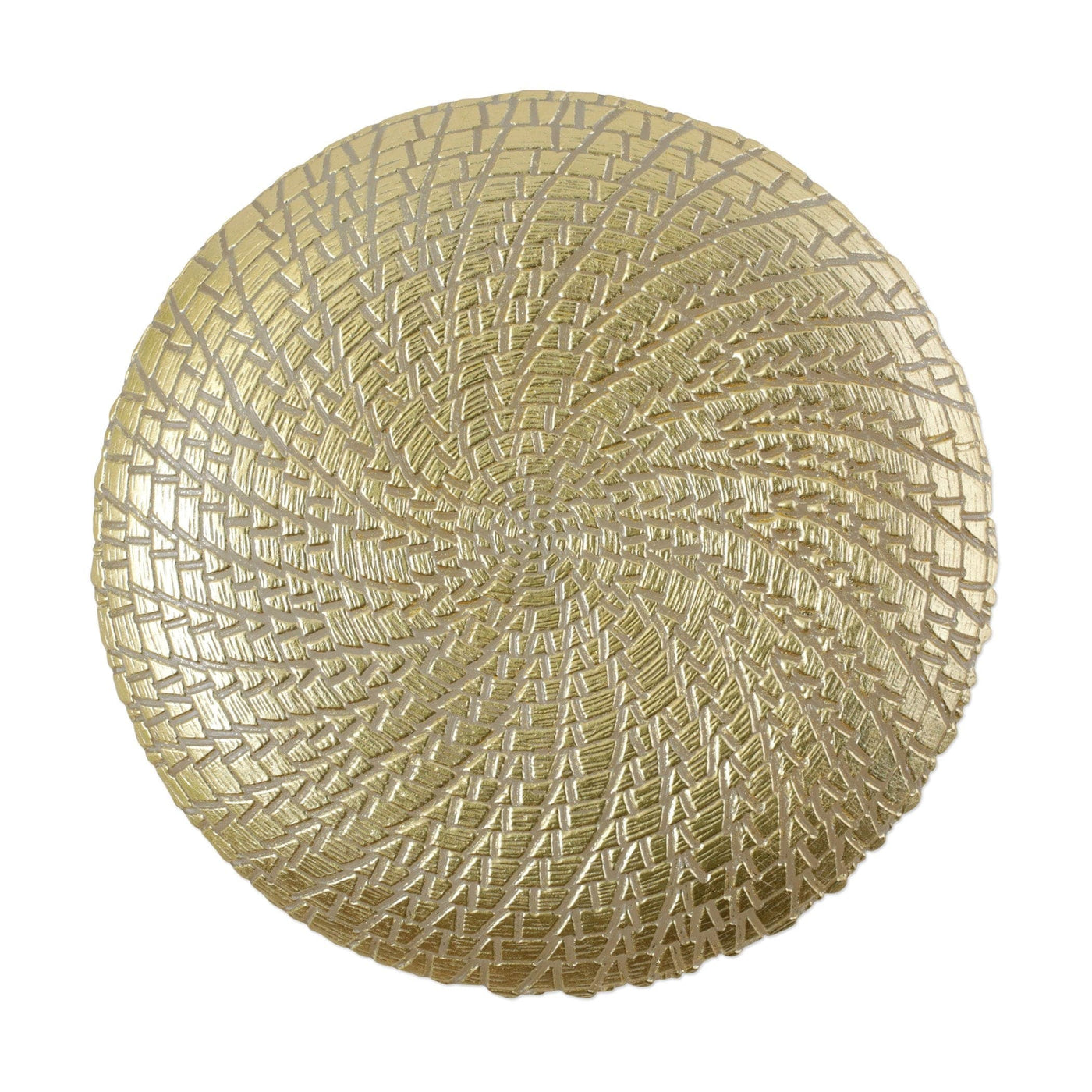 Rufolo Glass Gold Crocodile Service Plate/Charger by VIETRI