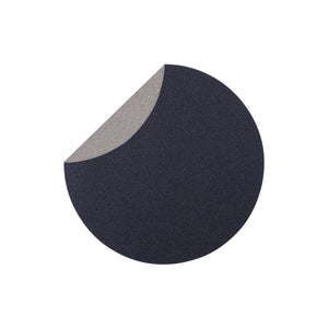 Reversible Placemats Black/Gray Round Placemat