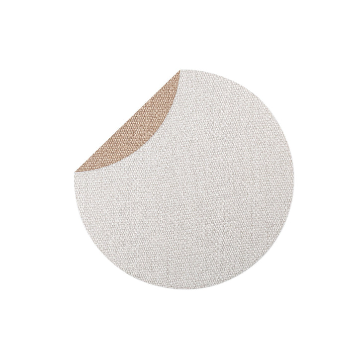 Reversible Placemats Light Gray/Brown Round Placemat by VIETRI