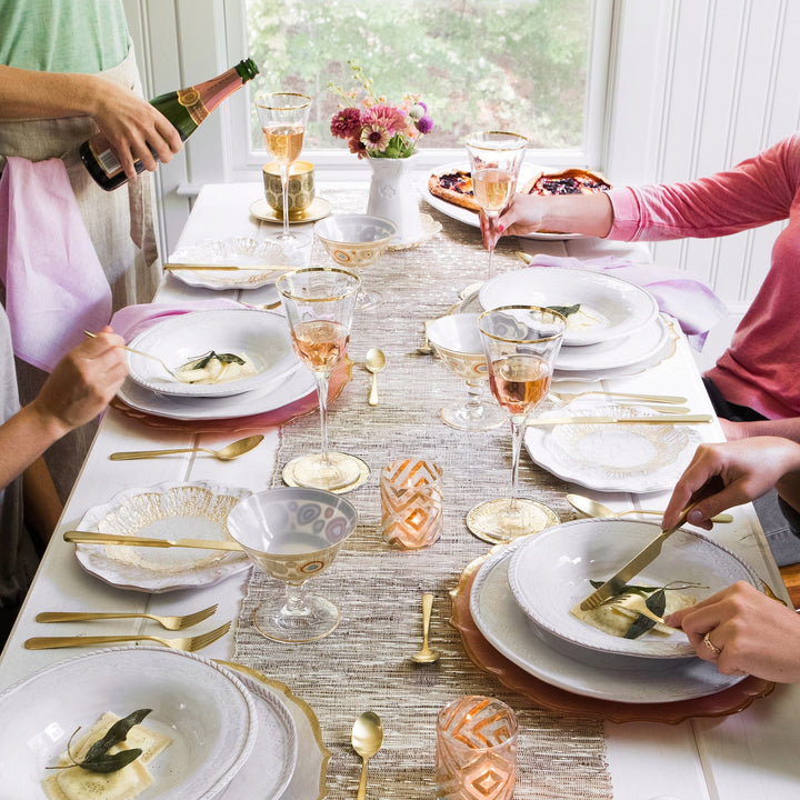 Bellezza Stone White Dinner Plate