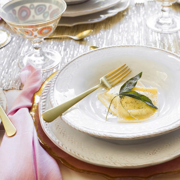 Bellezza Stone White Dinner Plate