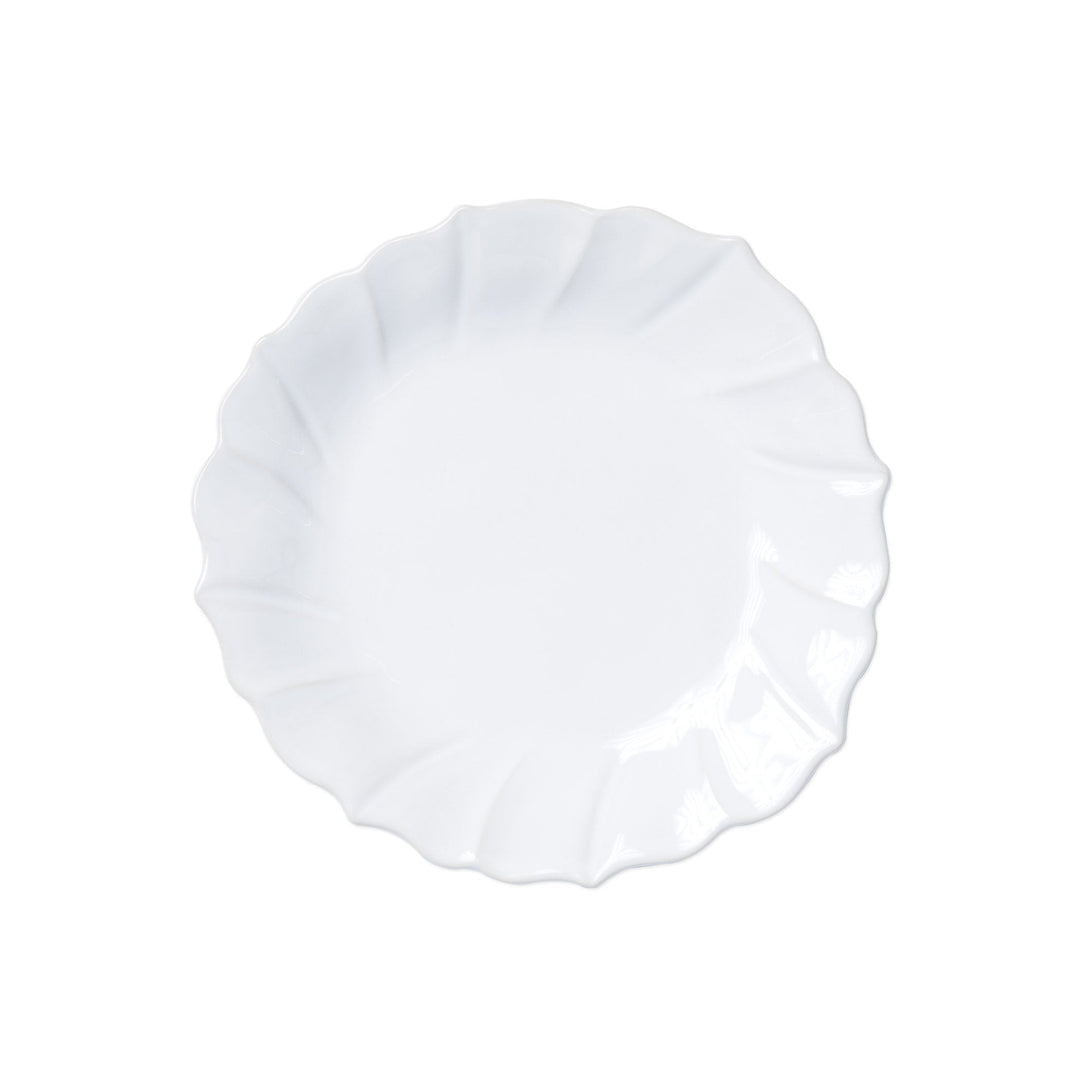 Incanto Stone Ruffle Salad Plate by VIETRI