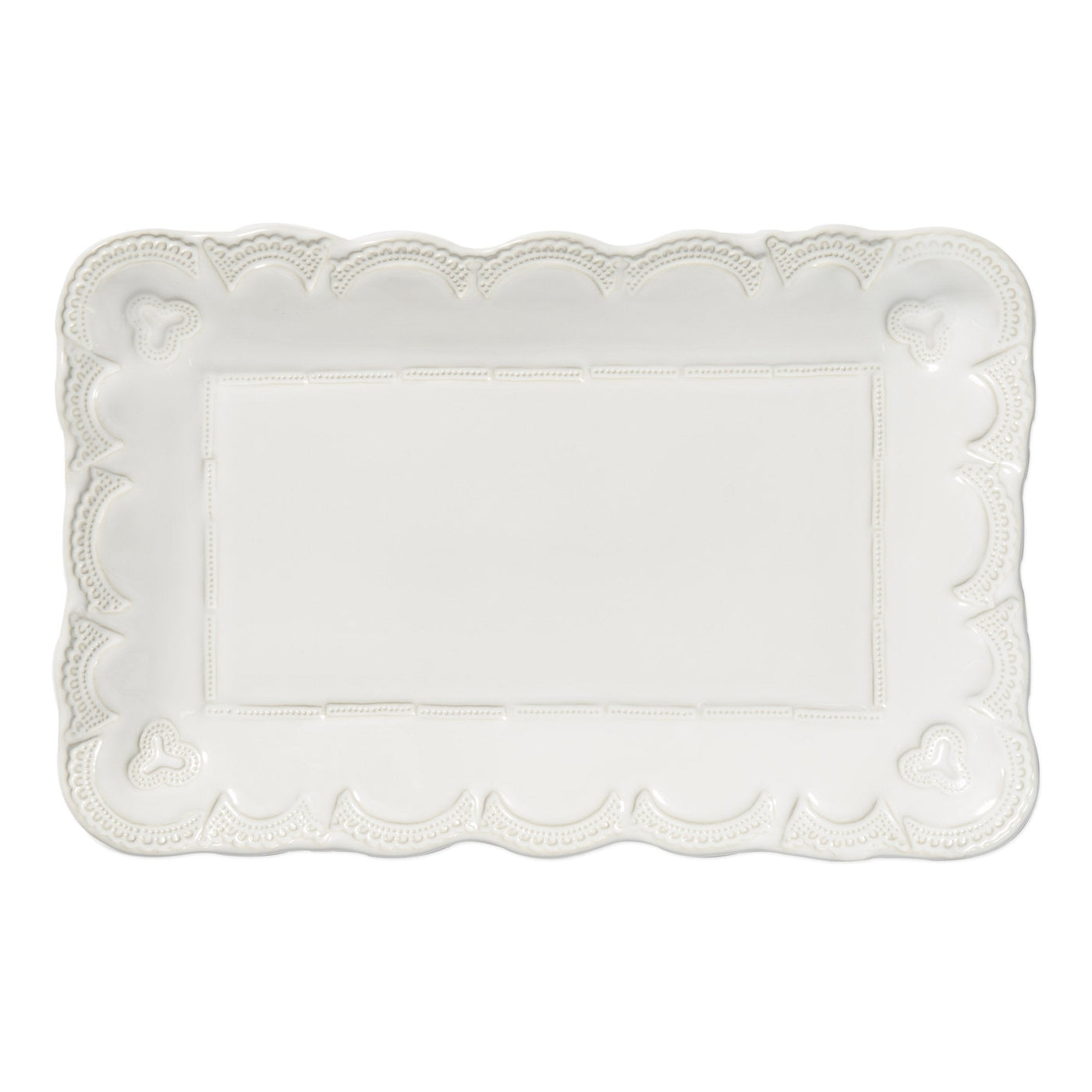 Incanto Stone Lace Small Rectangular Platter by VIETRI