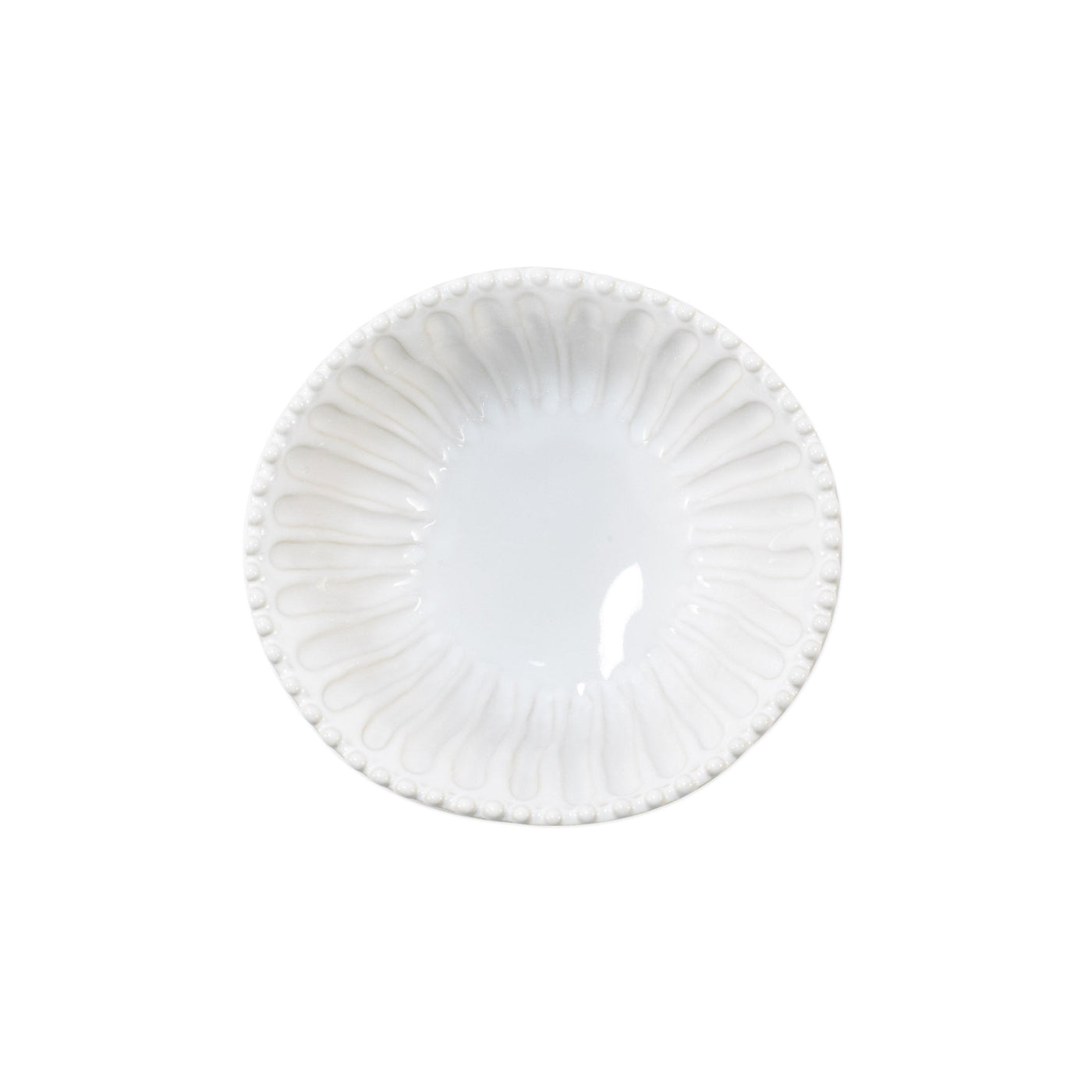 Incanto Stone White Stripe Small Serving Bowl by VIETRI