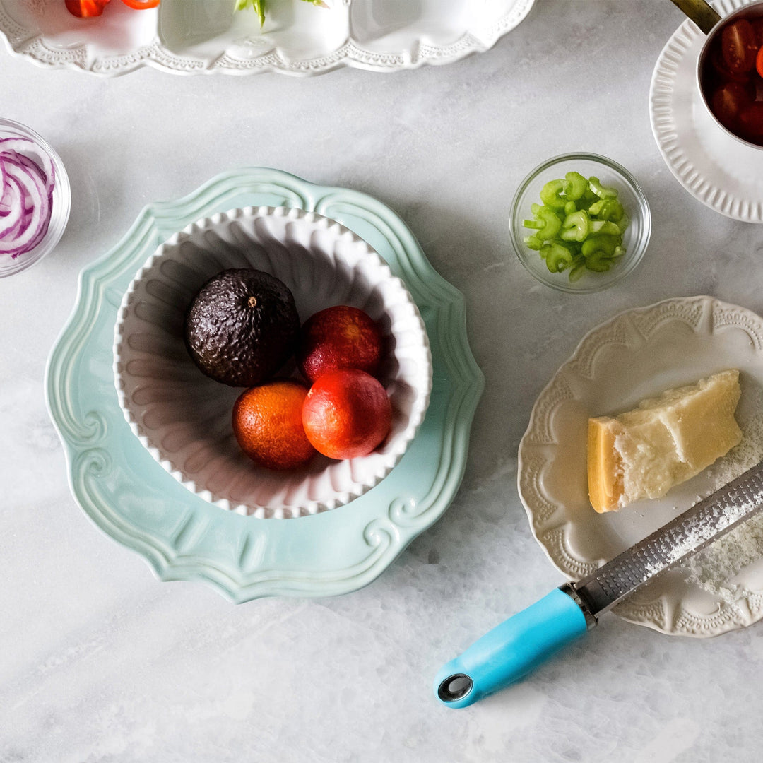 Incanto Stone White Stripe Small Serving Bowl