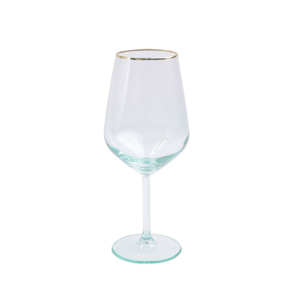 Rainbow Green Wine Glass by VIETRI