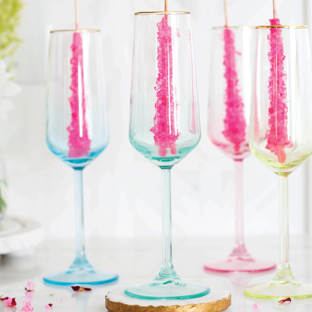 Rainbow Champagne Flute