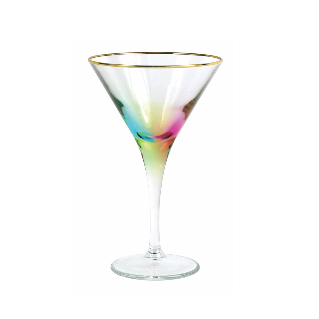 Rainbow Martini Glass