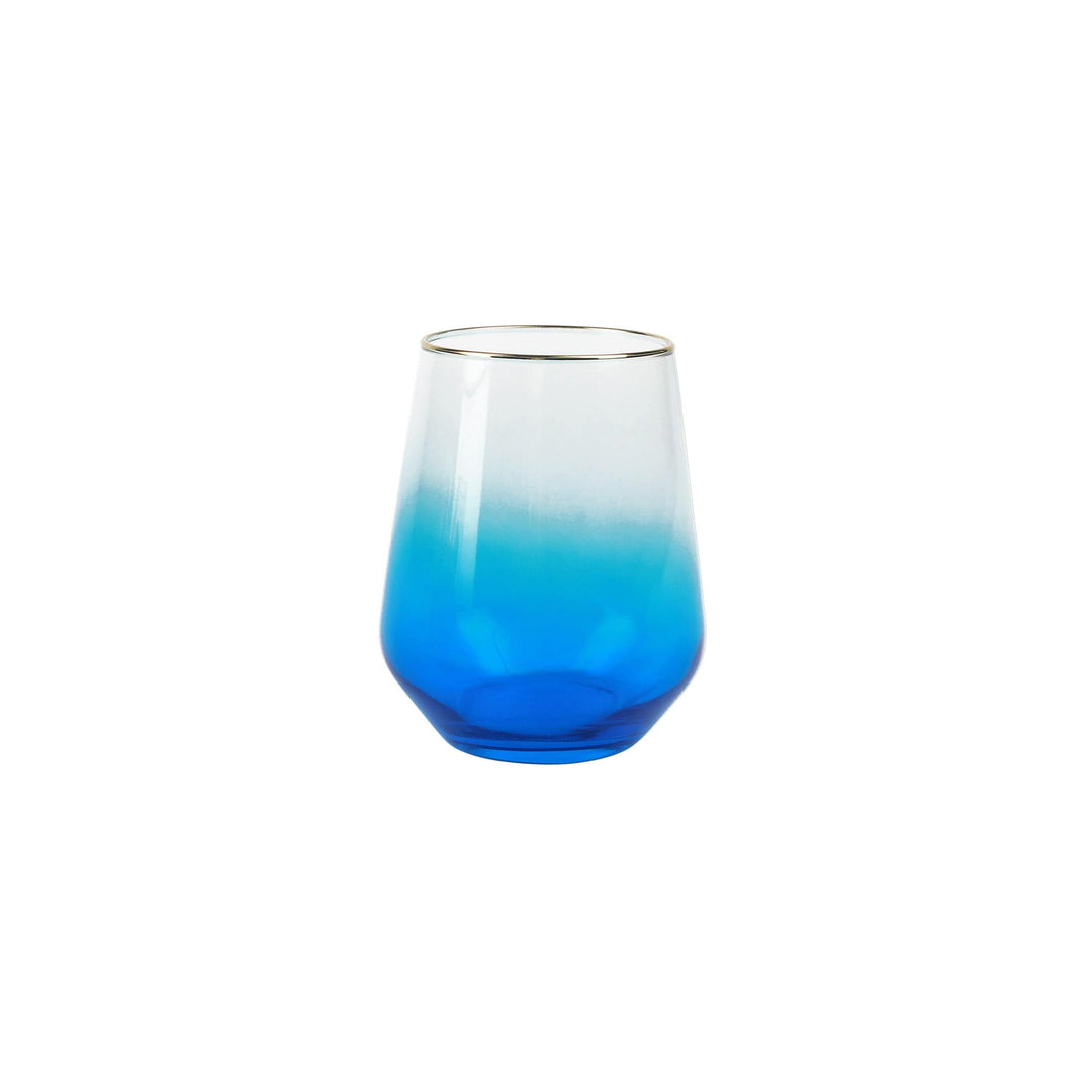 Rainbow Stemless Wine Glass