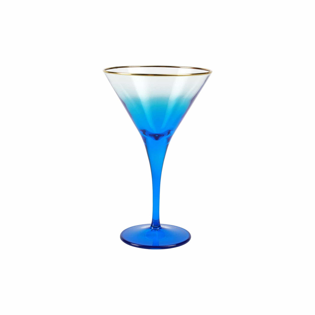 Rainbow Sapphire Martini Glass