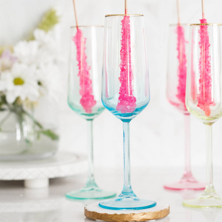 Rainbow Champagne Flute