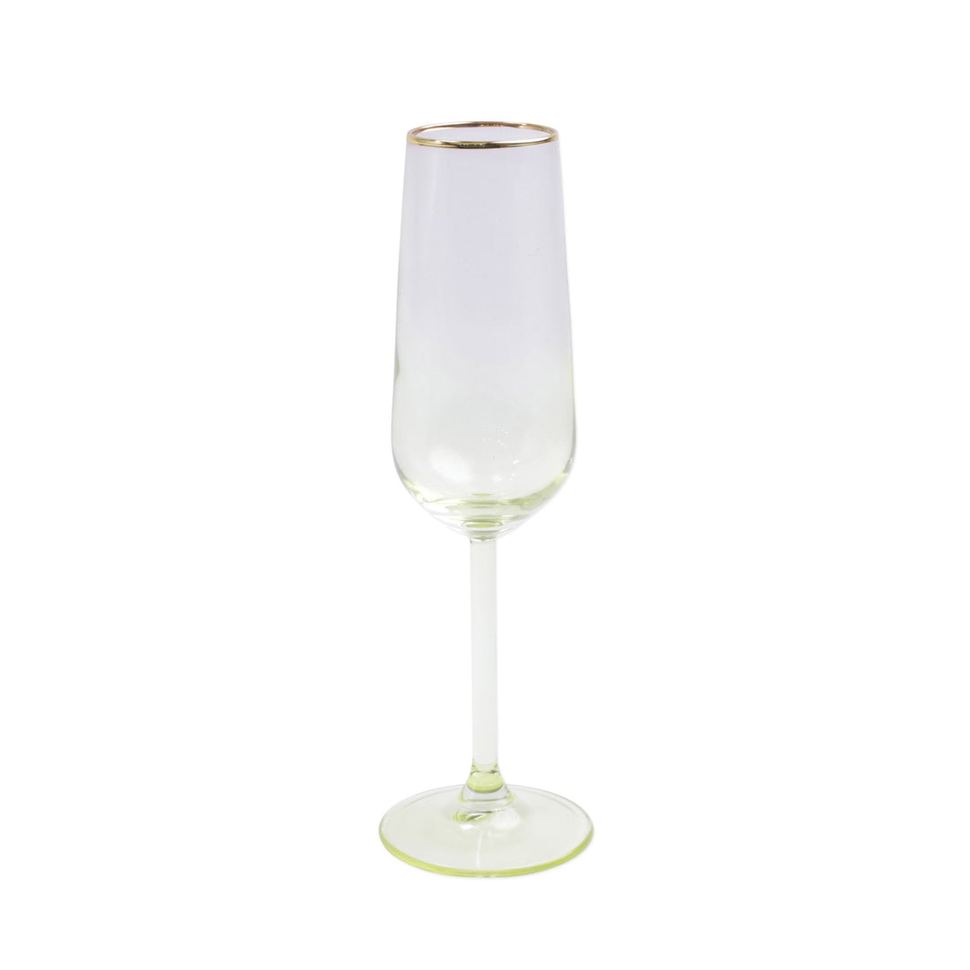 Rainbow Yellow Champagne Flute by VIETRI