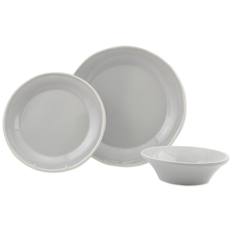 Chroma Light Gray 3-Piece Place Setting by VIETRI