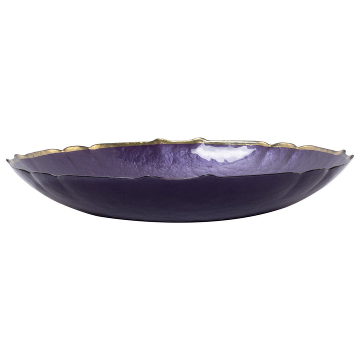 Baroque Glass Large Bowl