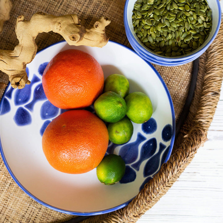 Santorini Fish Medium Serving Bowl