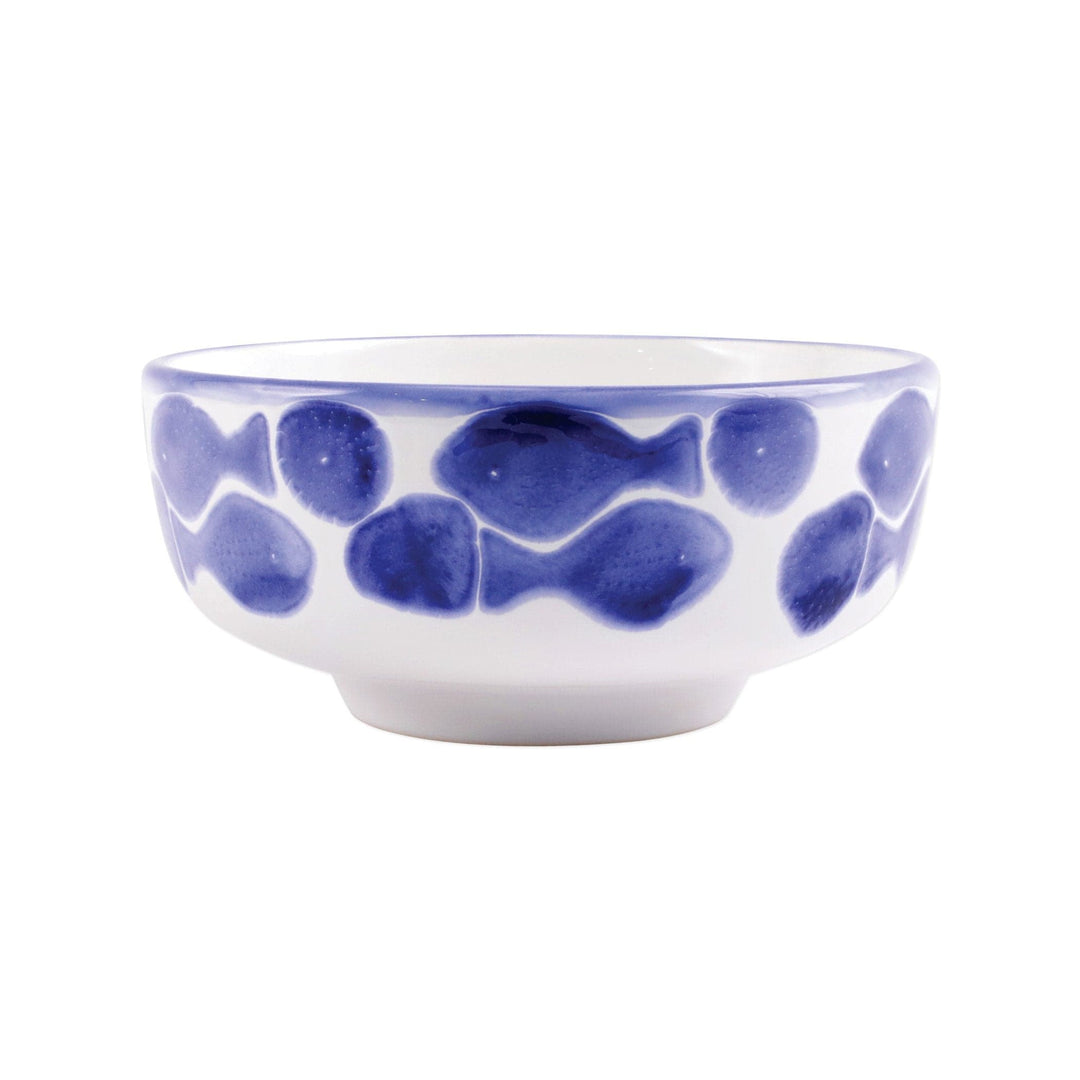 Santorini Fish Medium Footed Serving Bowl by VIETRI