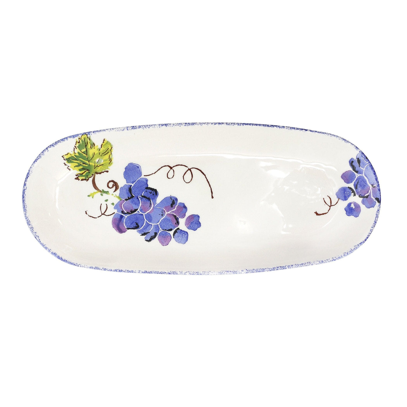 Grape Narrow Oval Platter by VIETRI