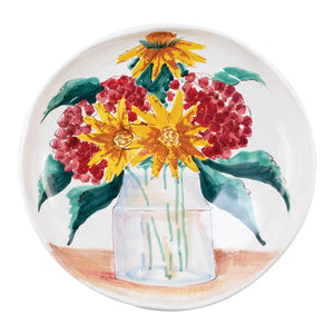 Wall Plates Floral Bouquet Shallow Serving Bowl by VIETRI