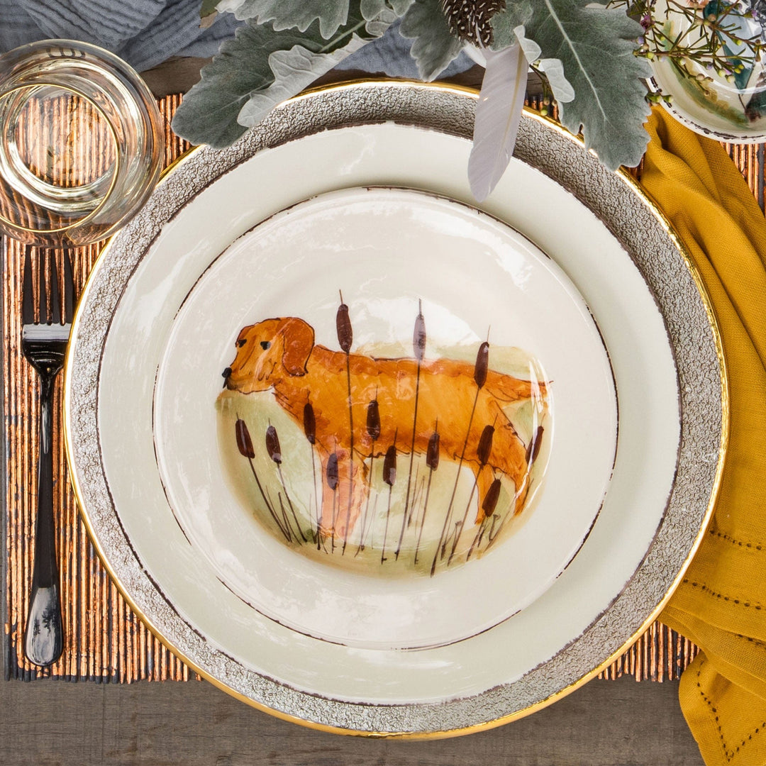 Wildlife Hunting Dog Salad Plate