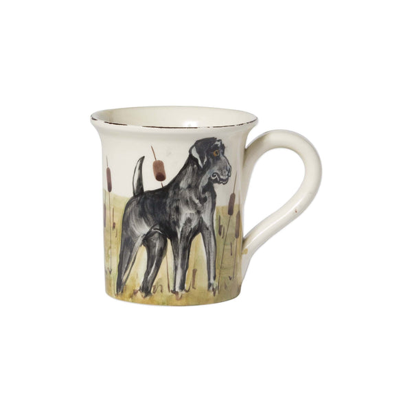 Wildlife Black Hunting Dog Mug by VIETRI