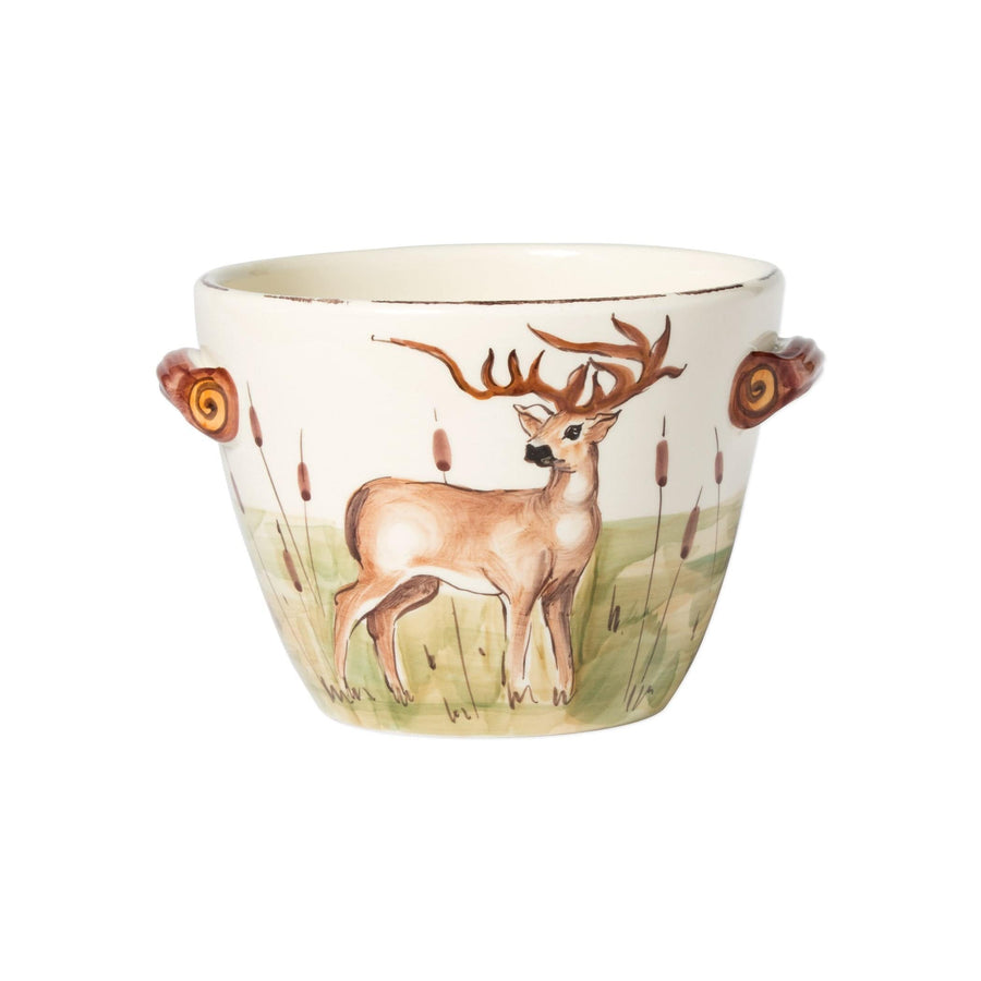 Wildlife Deer Handled Deep Serving Bowl by VIETRI