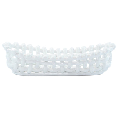 Woven Baskets White Bread Basket by VIETRI