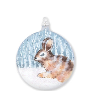 Ornaments Into The Woods Hare Disc Ornament