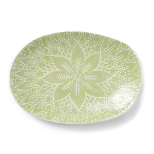 Lace Pistachio Small Oval Platter